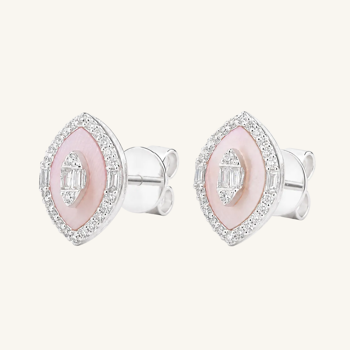 Pink Opal Earring